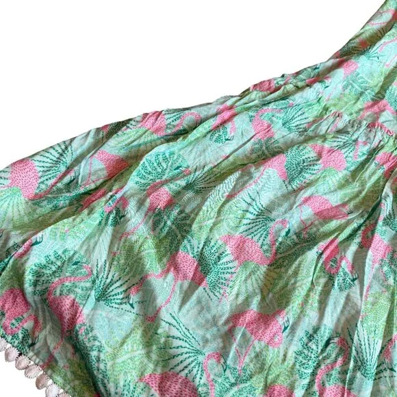 Kenny Flowers The Sunshine State Vacation Maxi Dress Flamingo Beach Size Large - Picture 5 of 12